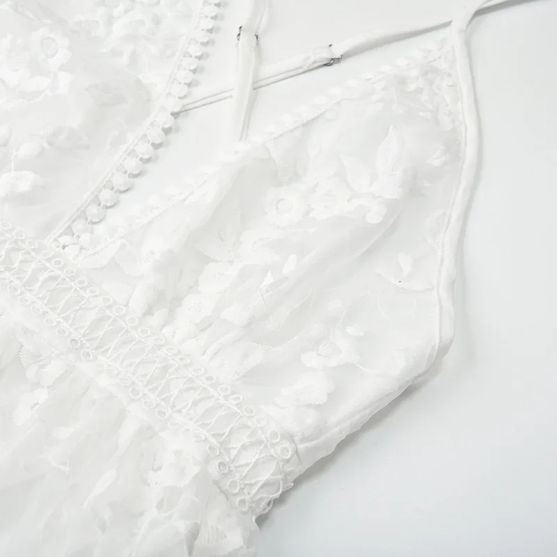 y White Women Dress Summer Beach Party Club Backless Sexy Elegant Casual Vneck Vestidos 250106