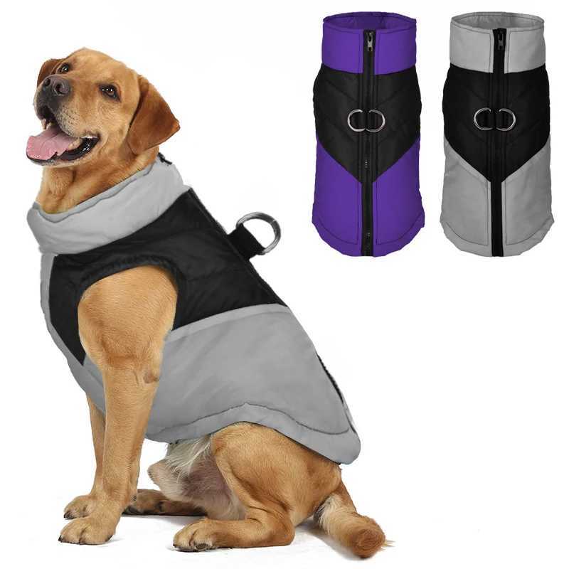 S-7XL Large Dog Clothes Winter Pet Jacket For Small Dogs Cats Coat Apparel Windproof Warm Puppy Vest Costume Labrodor OutfitsXJ250109