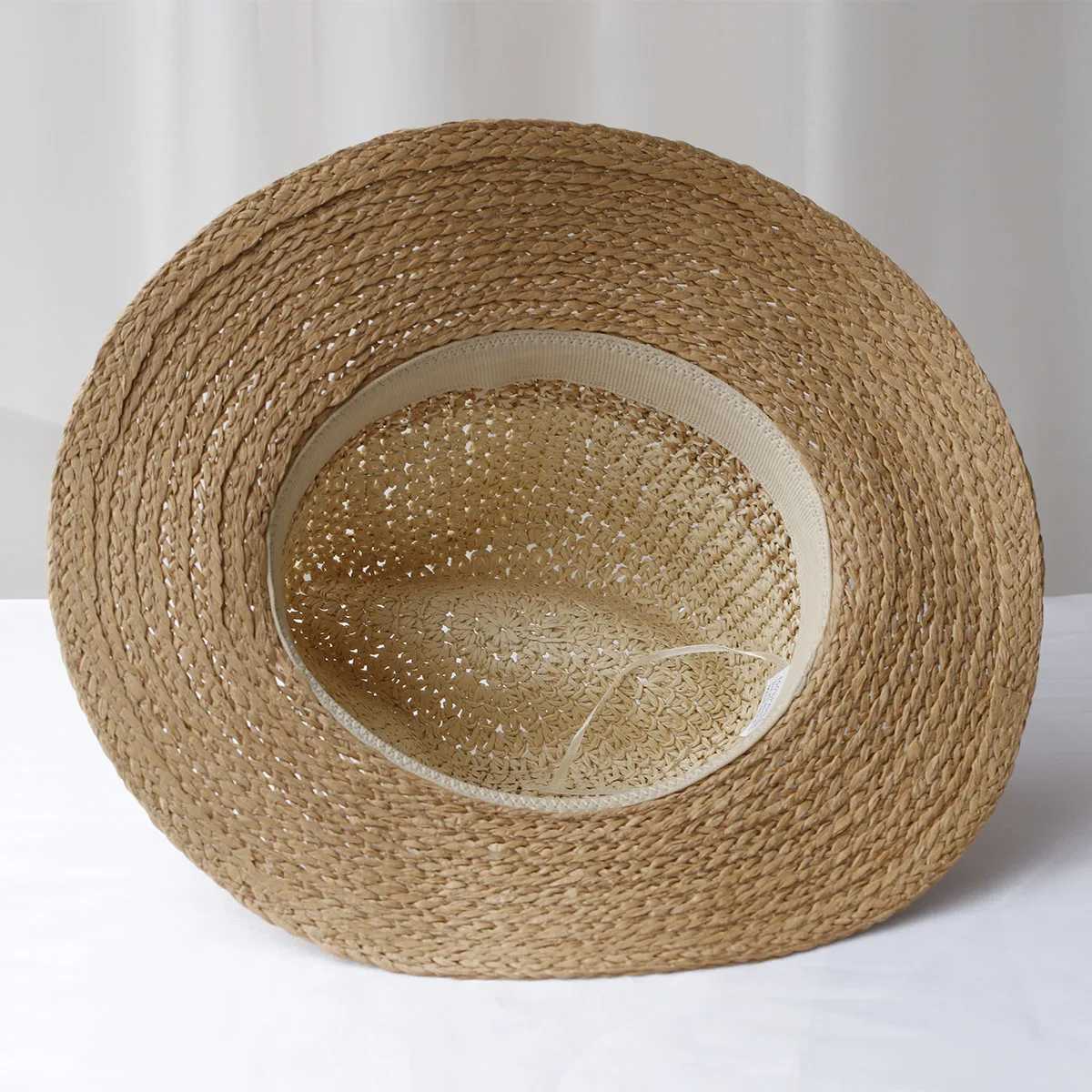 New fashion style bucket hat Mticolor foldable sun crochet hat suitable for beach tourism and vacation handmade straw hats X250109