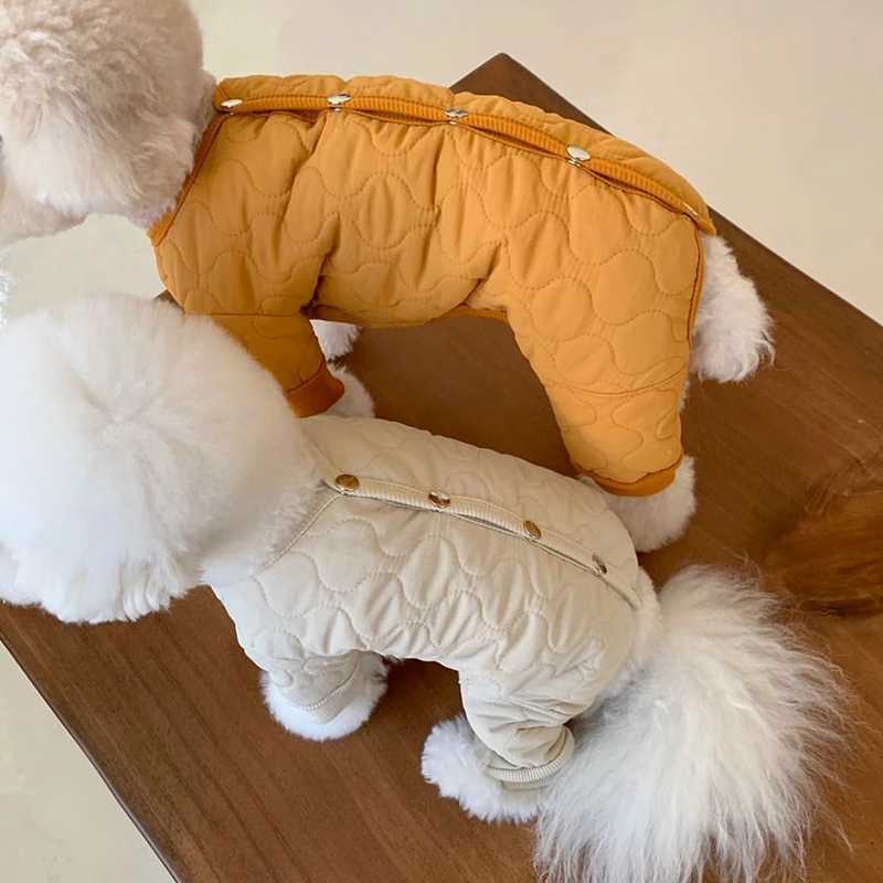 Dog Waterproof Jacket 2024 Dog Winter Jumpsuit Cotton Dog Clothes Thickened Warm Dog Coat Chihuahua Poodle Bichon Pet ClothingXJ250109