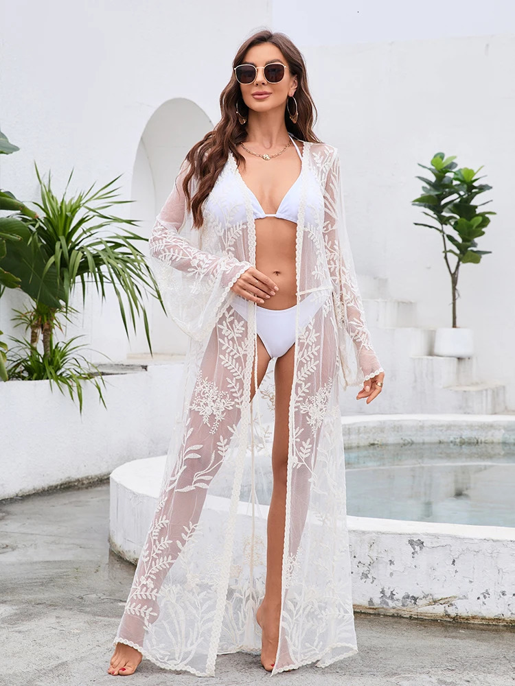 Handmade Beach Cape Cotton Cover Up For Swimwear Summer Swimsuit Cloak Stage Performance Show Props Beachwear High Quality 250108