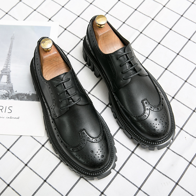 Summer cheap new men's leather shoes men's leather business casual soft soled men handmade British style wedding shoes 37-45 2025