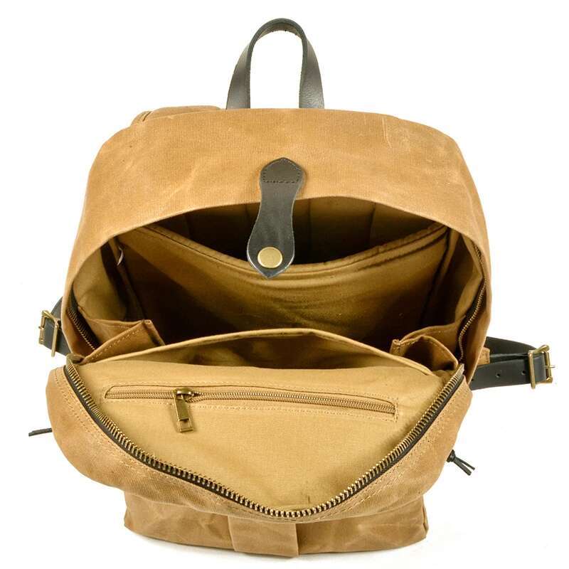 Men Daypacks Vintage Canvas Travel Leather School Bag Casual Fashion Waterproof Outdoor Bag Women Backpack Mochilas