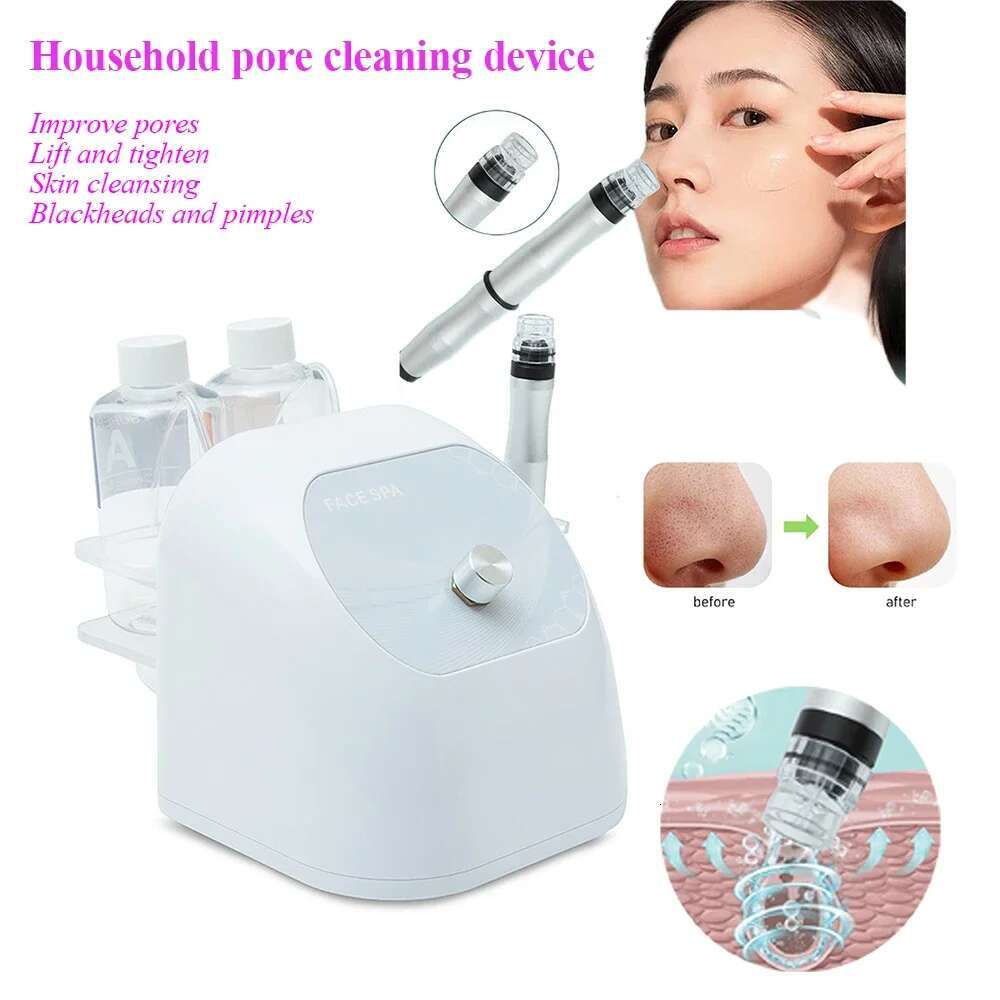 2024 Beauty Facial Lift Cleaner Pore Vacuum Blackhead Remover Portable Deep Cleansing Small Bubble Hydro hine for Nose Face