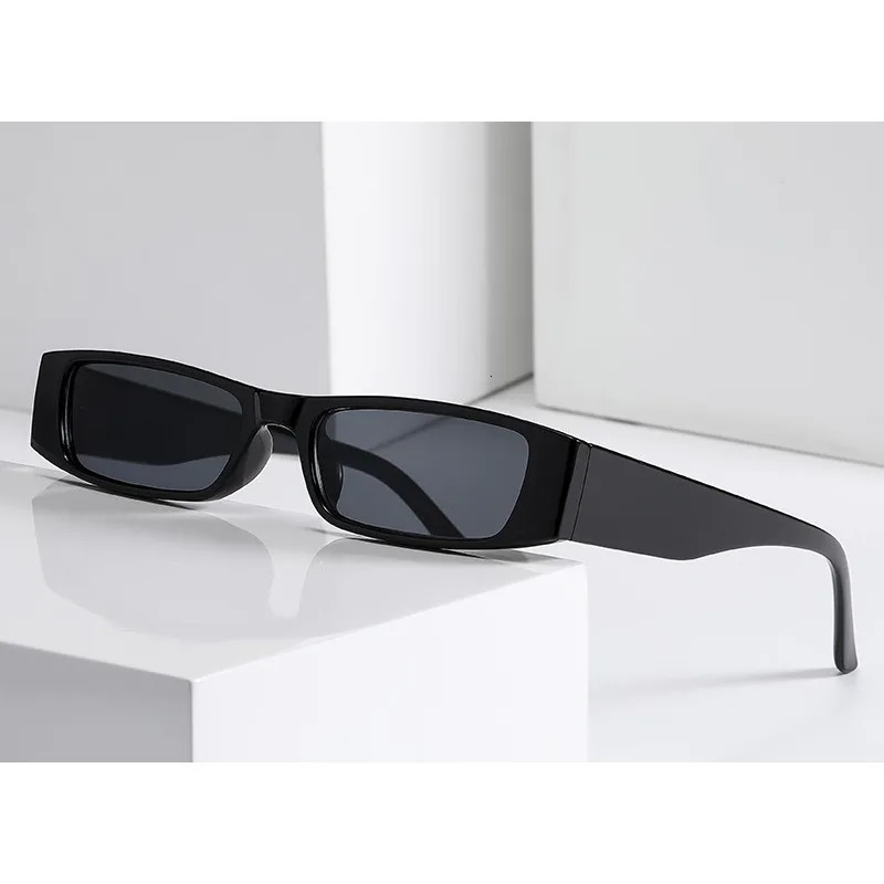 Retro Small Rectangle Sunglasses for Women Men N Square Frame Sun Glasses Vintage n UV400 Shades Eyewear 241228