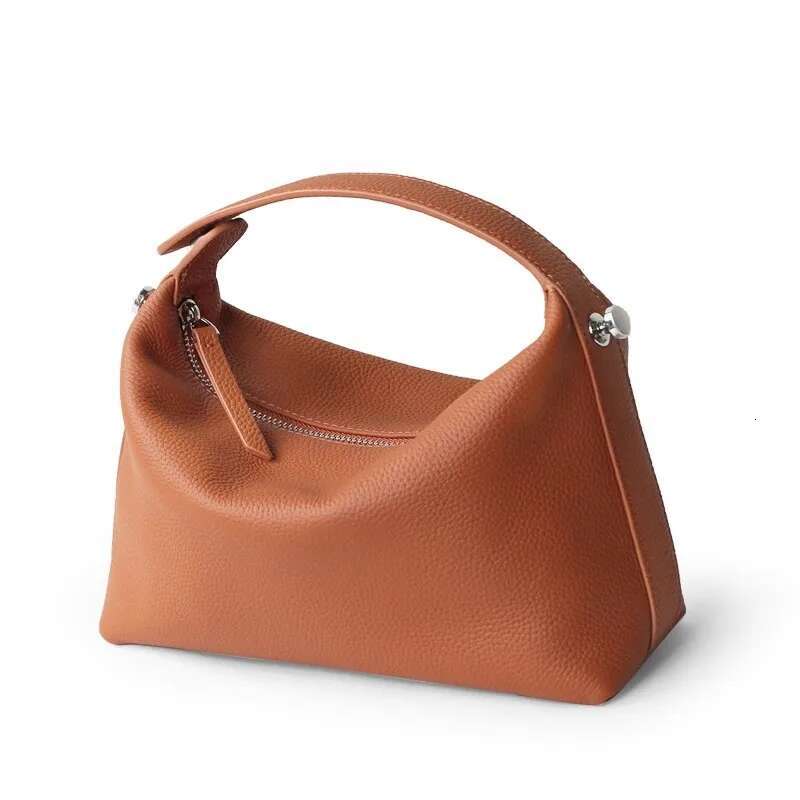 2024 New Women's Soft Genuine Leather Handbag Lady Fashion Daily Casual Shoulder Bag Girls Crossbody Messenger