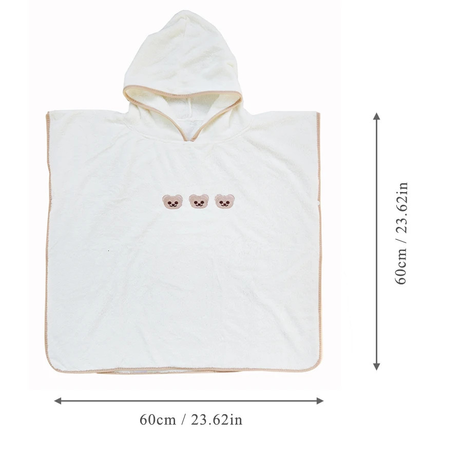 Baby Bath Towel Hooded Soft Coral Velvet Child Bathrobe Cute Cartoon Animal Warm Toddler Sleeping Swaddle Wrap Blanket 241230