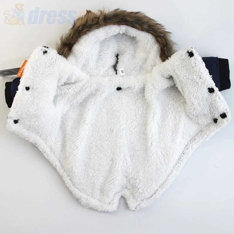 Super Warm Winter Dog Clothes For Small Dogs Waterproof Fabric Autumn Thick Pet Hoodies Chihuahua Puppy Costume Fur Coat For PugXJ250109