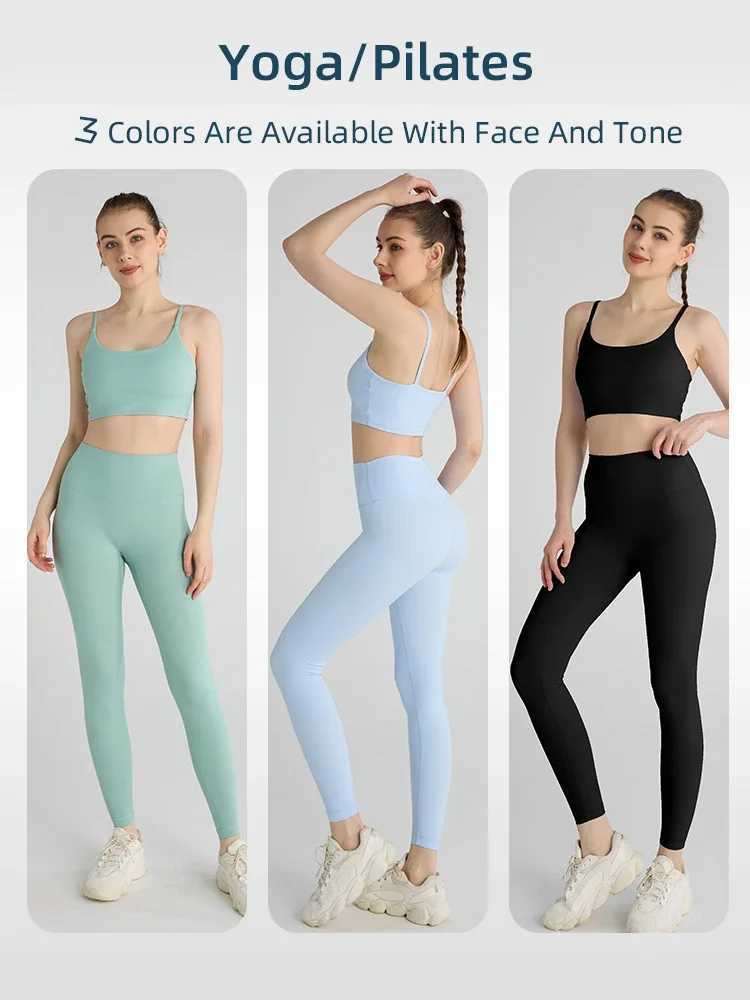 2 Pieces Yoga Suit Women Sexy Tight-Fitting Fitness Sports Set Gym Bra Elasticity High Waist Leggings Female Athletic WearXJ250109