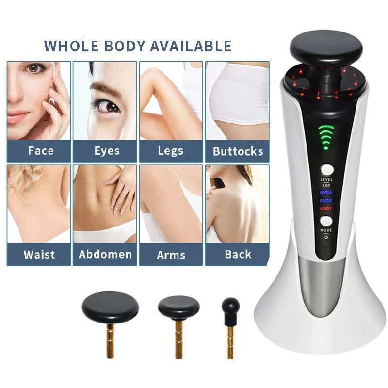 2024 Facial Massager Beauty Device Red Light Heating Therapy Skin Rejuvenation hine Wrinkle Removal Anti Aging for Face Body