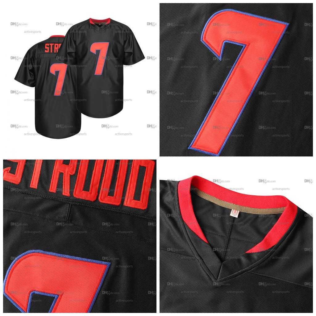 IN STOCK Mens 7 Stroud American Football Jersey With Loose Embroidered Sports Stitched Name Number