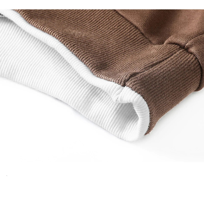 Men ONeck Basic Hoodies Male Casual Loose Harajuku Hoodles Sweatshirts Long Sleeve Tops Solid Color Streetwear Pullovers 250106