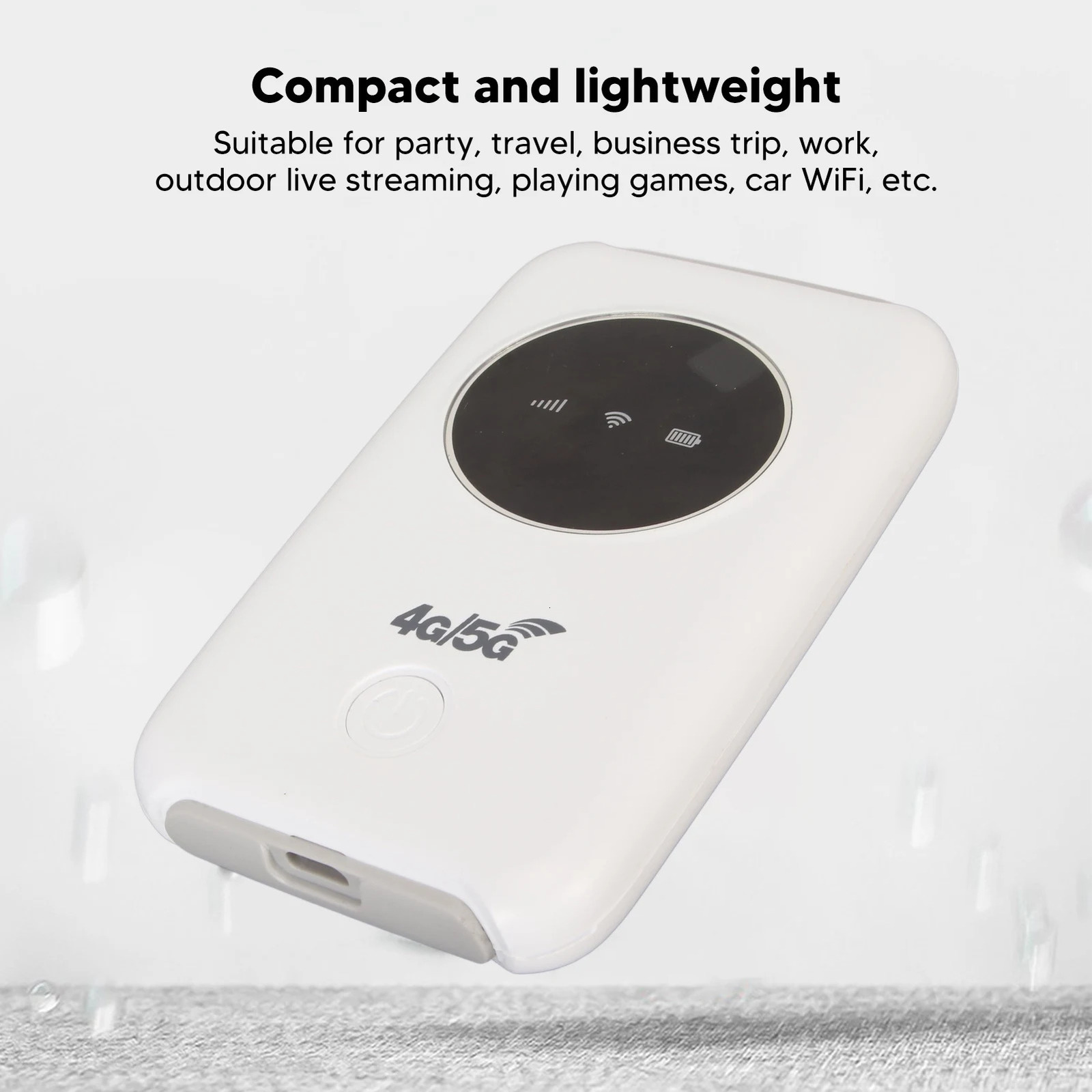4G LTE USB WiFi Modem 300Mbps Unlocked WiFi Micro SIM Card Slot Built in 3200MAh Wireless Portable WiFi Router 250107