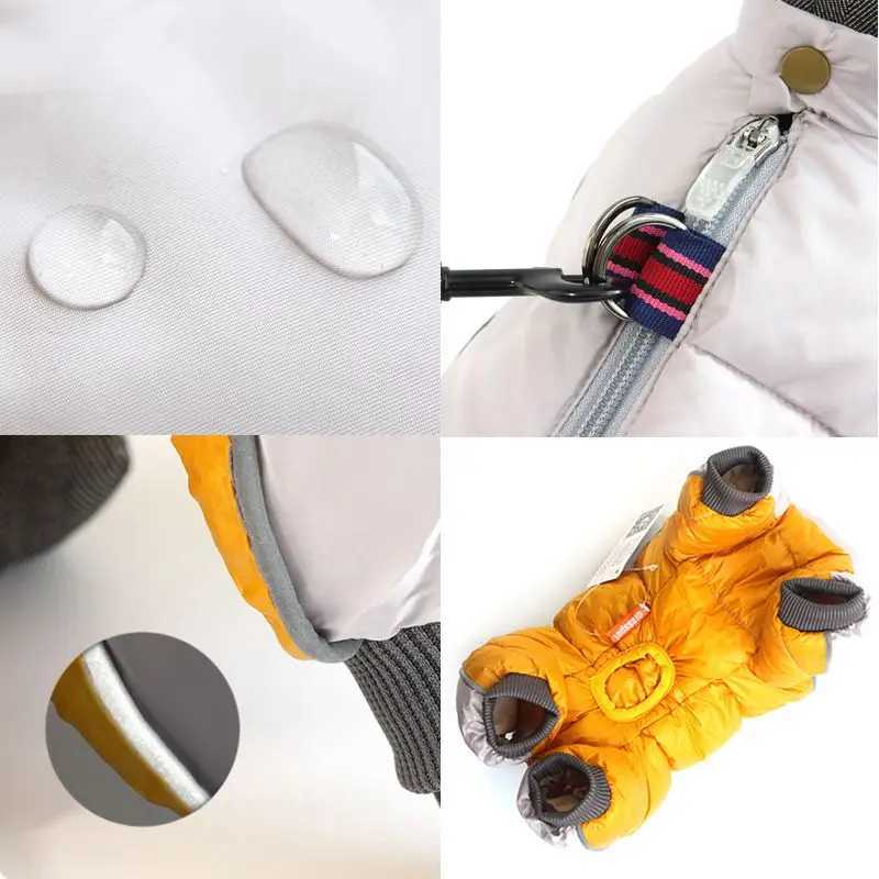 Winter Pet Dog Clothes Warm Puppy Dog Coat Jacket Waterproof Reflective Clothing For Dogs Chihuahua French Bulldog Pug OverallsXJ250109