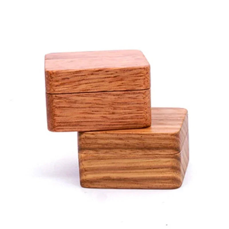 Mens Fashion Wooden Cufflinks Box Magnetic Cover Solid Wood Wedding Anniversary Gift Jewelry Packaging 250106