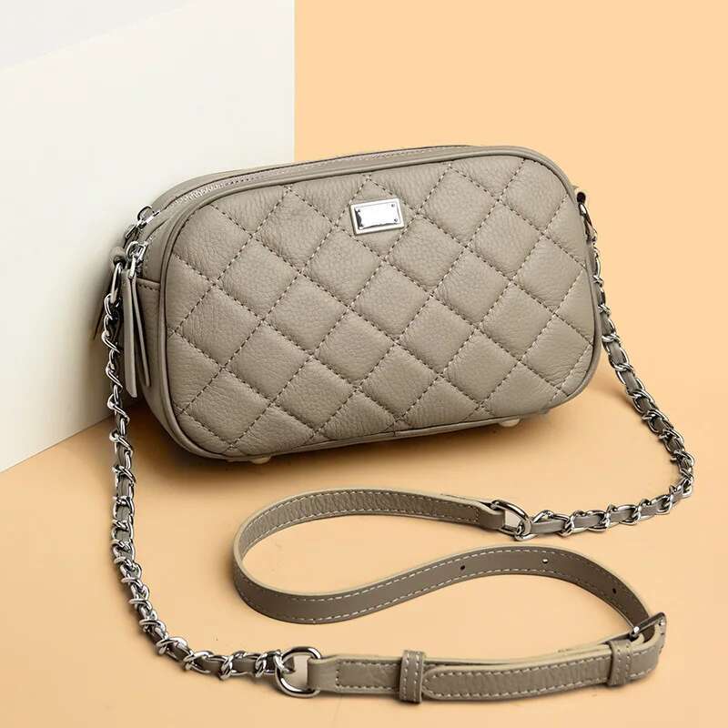 New Leather Handbag Summer Women's Crossbody Fashion Chain Underarm For Girls Versatile And Niche Mobile Phone Bag