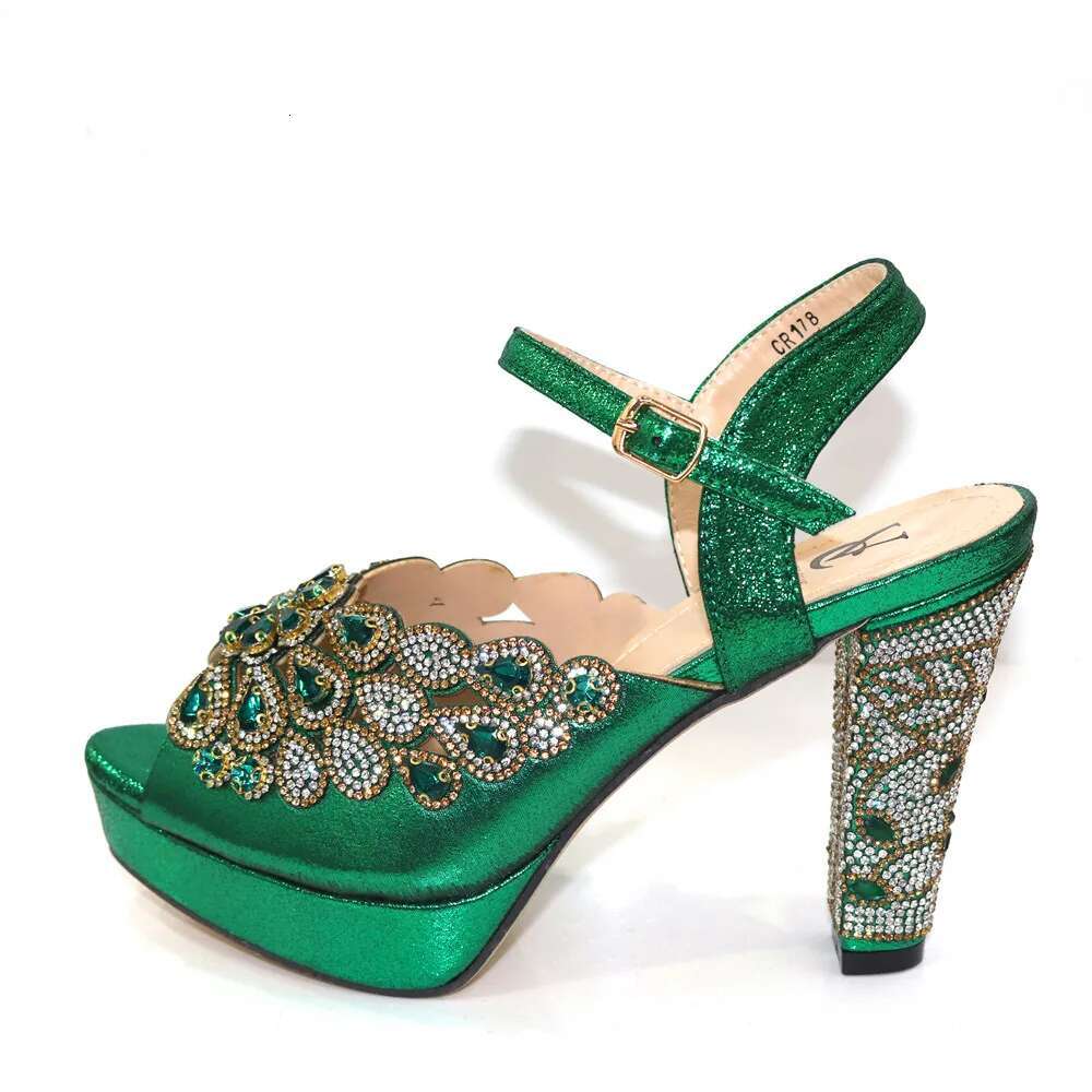 New Arrival Simple Party Prom Summer Sandals African Special Materials High Heels Ladies Shoes Sexy Sandalias Size 38-42