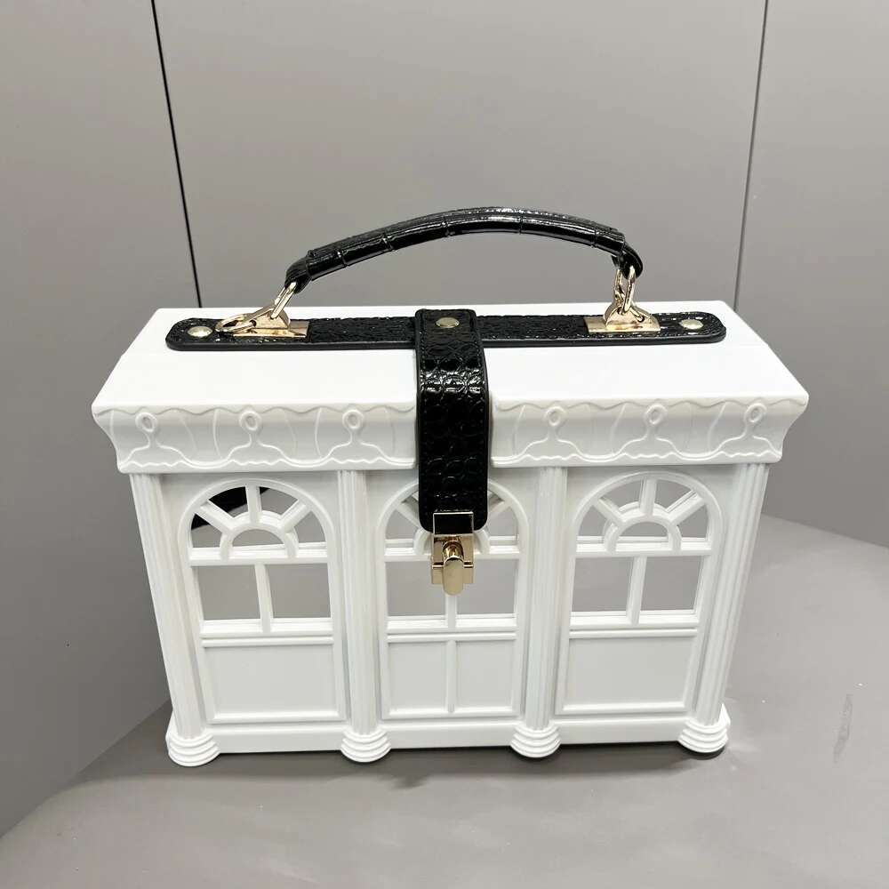 Purses And Handbags Designer Shoulder For Women Party Banquet House Shape Purse Funny Bag Evening Clutch Bag