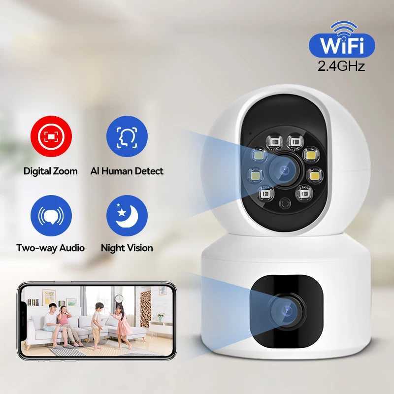 E9 Dual Focus Security Camera Automatic Human Tracking Wireless Indoor WIFI Monitoring Camera X250110