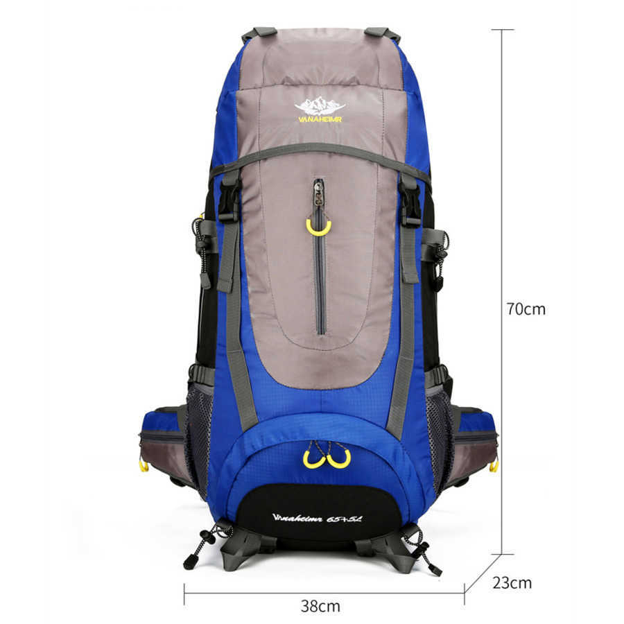 New Mountaineering Bag Sports Outdoor Backpack Waterproof Large Capacity Travel Bag Outdoor Hiking Bag 240920