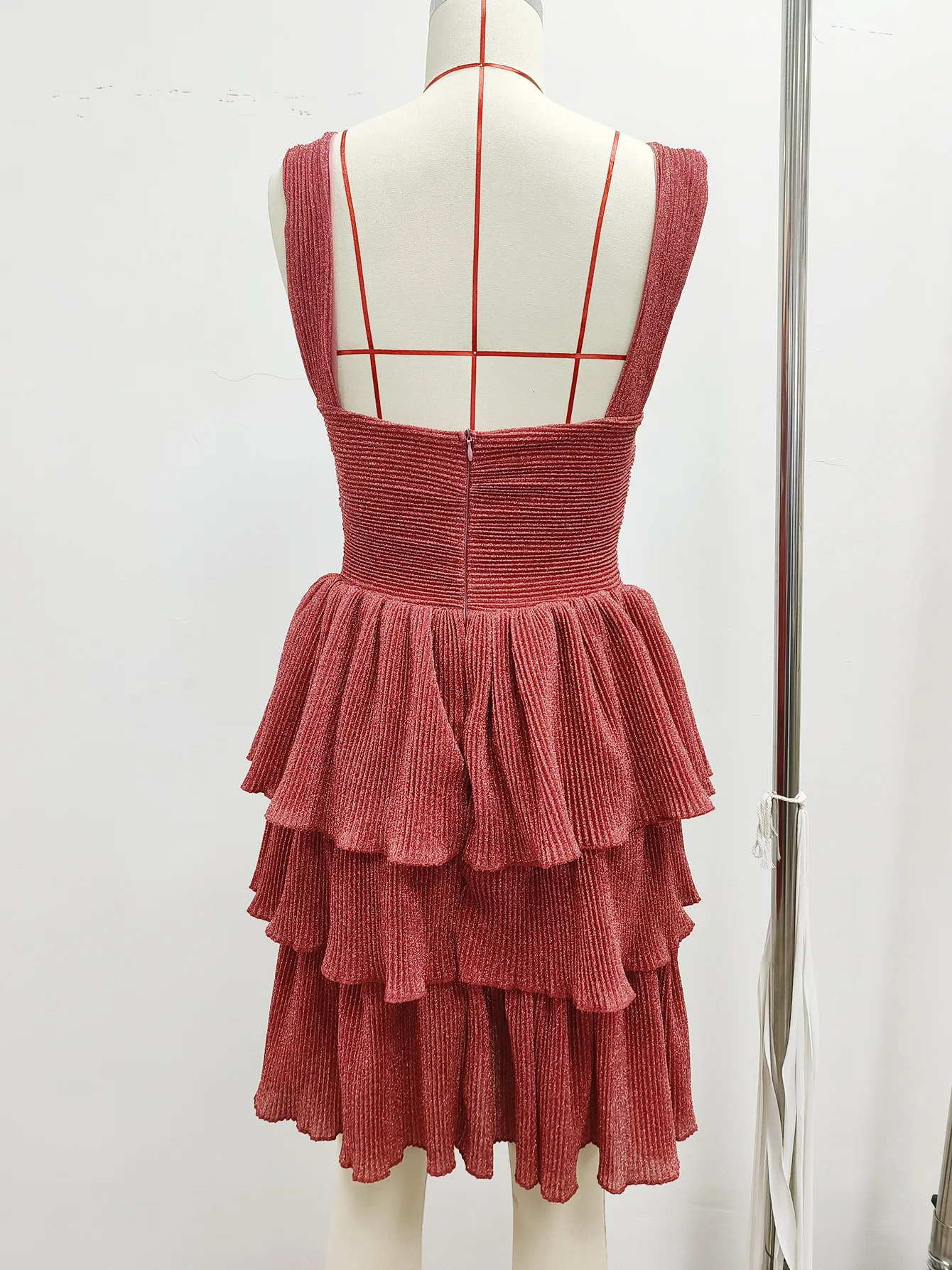 Cover Up Skirt Beach Women Geometry Printed Twopiece Elegant And Pretty Dress Shoulder Strappy Bathing Suit Beachwear 250106