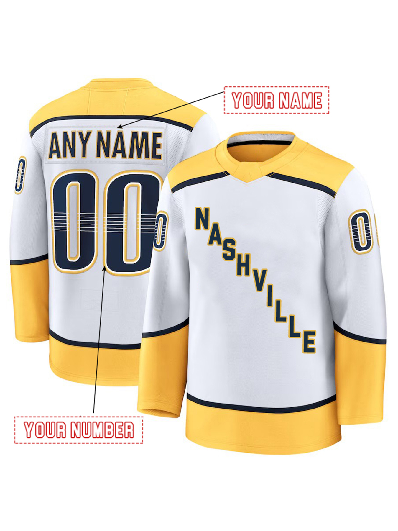59 Josi 2024-25 Hockey Jerseys Forsberg Roman Juuse Saros Marc Del Gaizo Liam Foudy Juuso Parssinen Colton Sissons Yakov Trenin Samuel Fagemo