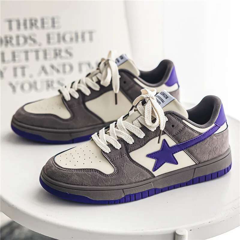 Autumn Men Casual Trend Mixed Colors Star Running Sport Ten ni s Shoes Basketball Trainers Walki ng Jog ging Sneakers
