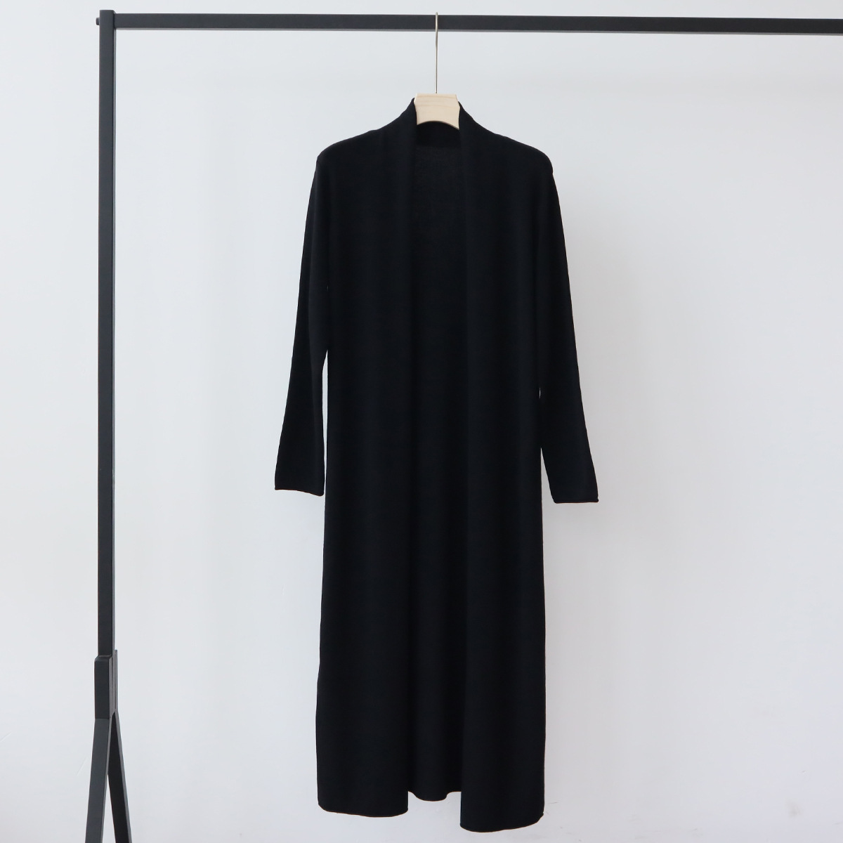 LMY11 Autumn Fashion Women's Wool-Blended Knit Cardigan for Fall and Winter - Casual Lazy Wind Long Sweater Coat