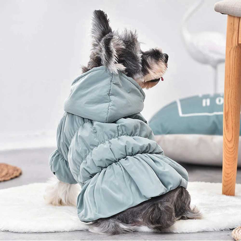Winter Pet Clothes Warm Dress Hoodie Floral Bubble Skirt Dog Autumn Winter Coat Outfit ClothesXJ250109