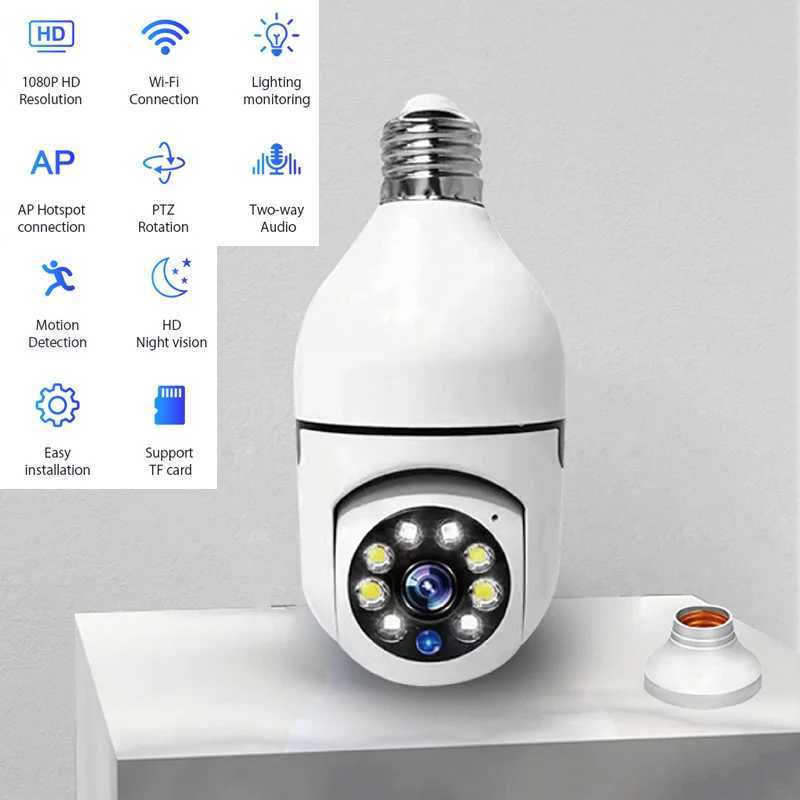 Smart Home 2.4G E27 Light Bulb Wifi Surveillance Camera HD Night Vision Video Surveillance Supports Bidirectional Audio Mobility X250110