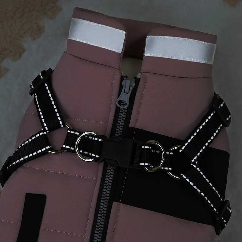Winter Warm Pet Dog Coat Jacket with D-Ring Reflective Dog Clothes for Small Medium Dogs Puppy Clothes Pet SuppliesXJ250109