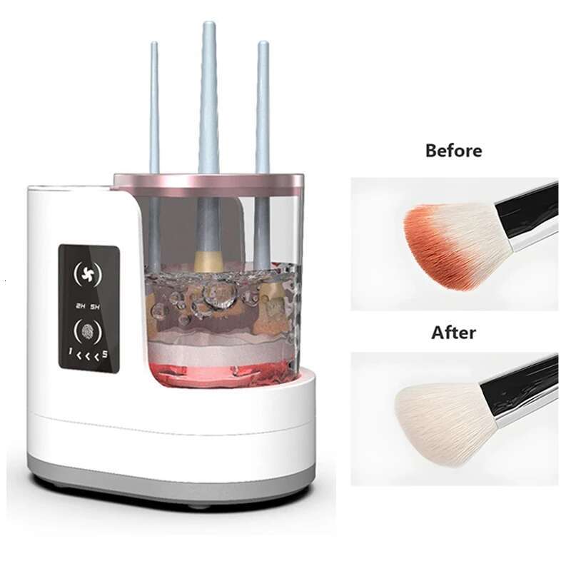 Professional Electric Brush Cleaner Makeup Product Drying Rack Lazy Cleaning Brushes Washer Quick Dry Tool