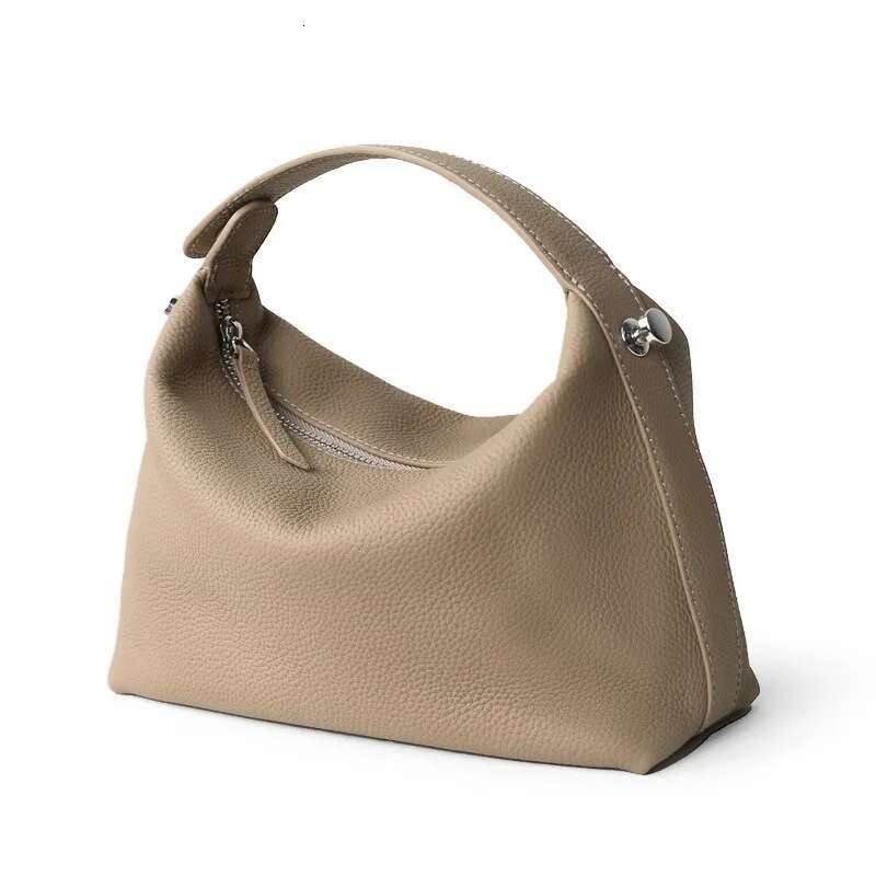 2024 New Women's Soft Genuine Leather Handbag Lady Fashion Daily Casual Shoulder Bag Girls Crossbody Messenger