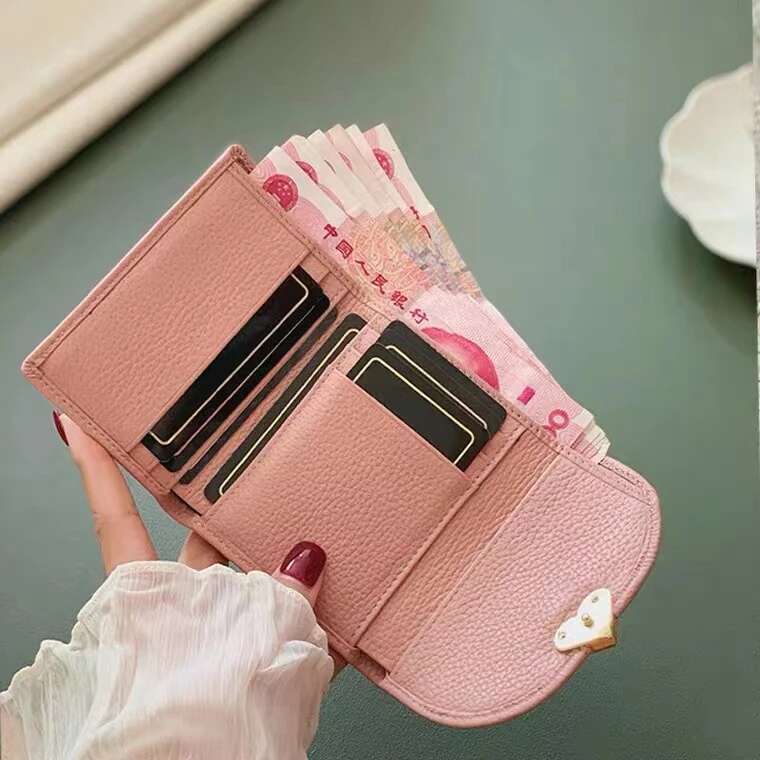 Genuine Small Wallet Short Caw Leather Women Wallets Purses 2022 Female Purse Clutch