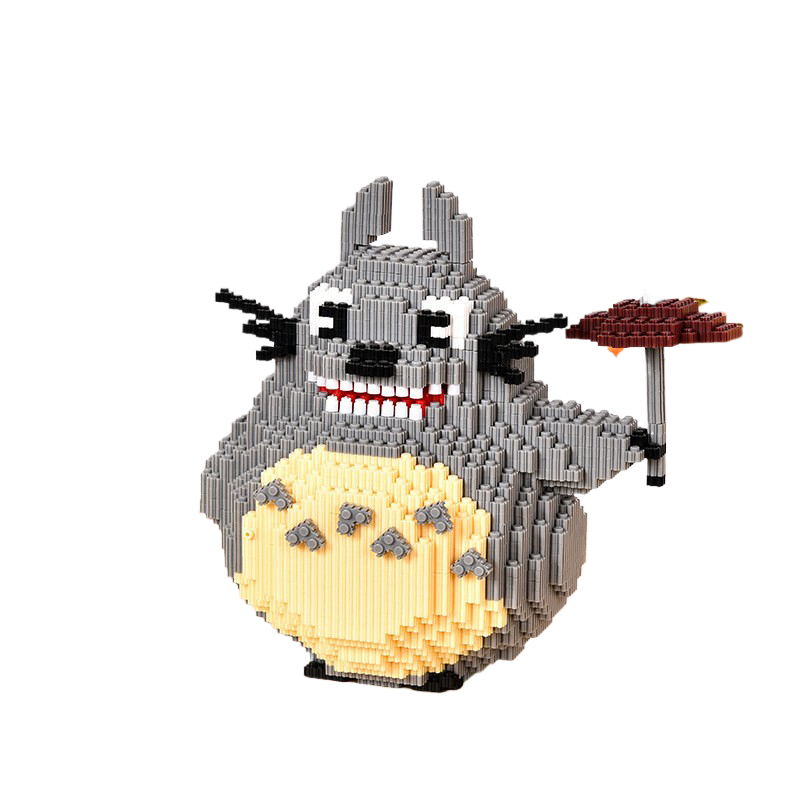 25cm high Hi Caipin Totoro Children and Adults Puzzle Pellet Building Blocks Assembly Toys