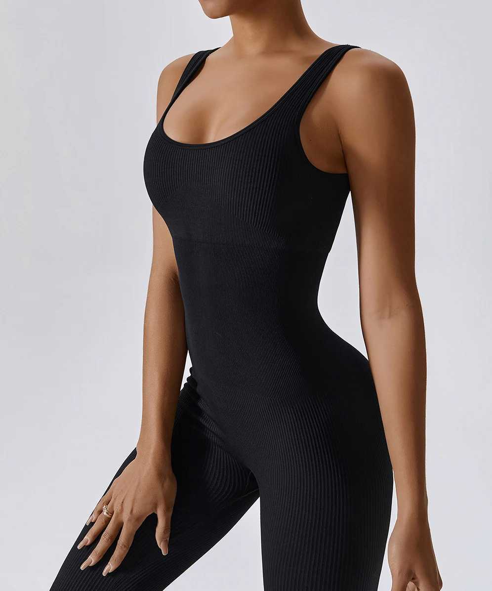 Jumpsuit Women One-piece Outfit Sleeveless O-Neck Bodysuit Rompers Overalls Casual Streetwear Womens Clothing Sportswear WomenXJ250109