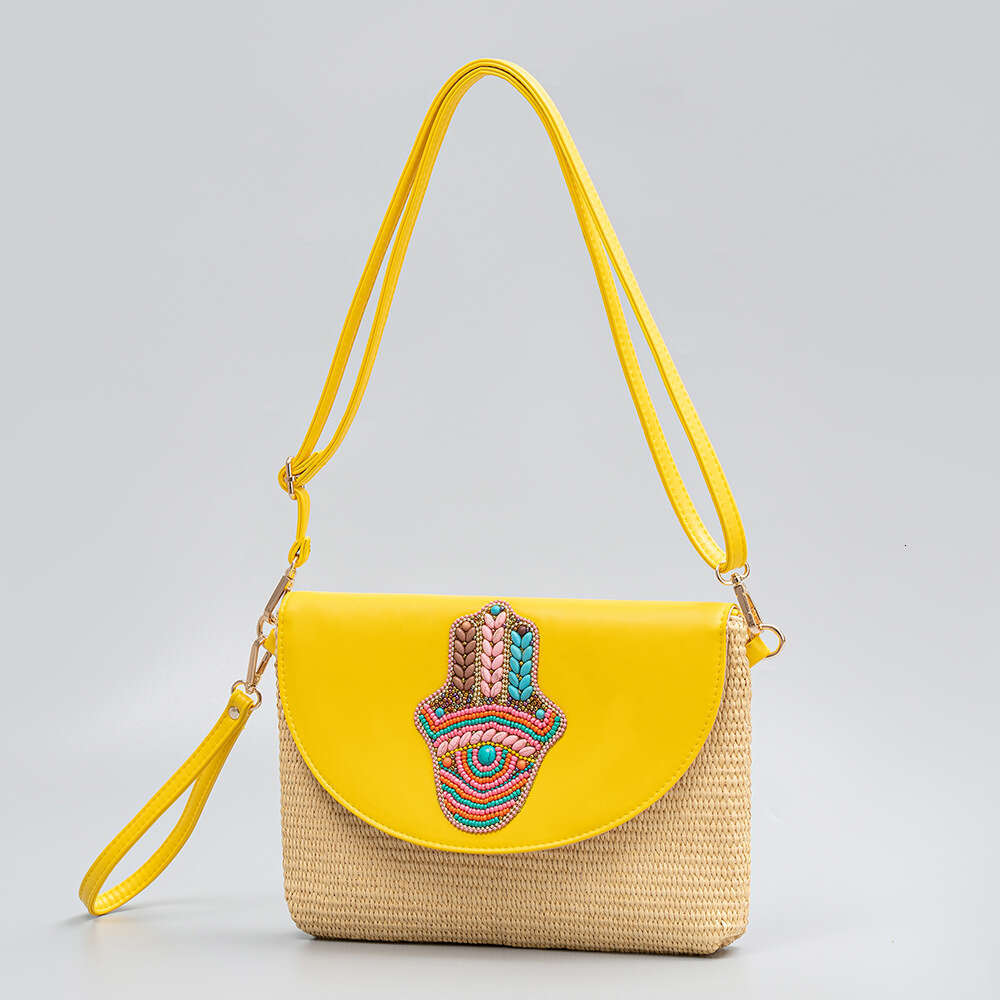 Summer Grass Handheld High Grade Exquisite Woven Crossbody Shoulder Bag Women's