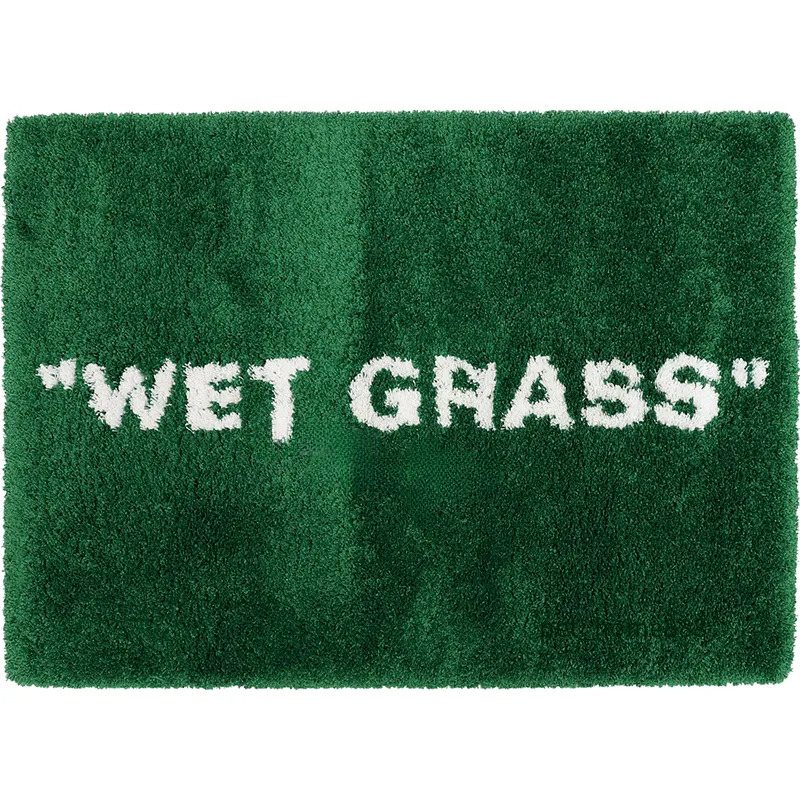 Carpet Home Furnishings Artistic Carpet Markerad WET GRASS ic Large Rug Hypebeast Collection Parlor Bedroom Playroom Handtufted Trending Floor Mat Sup