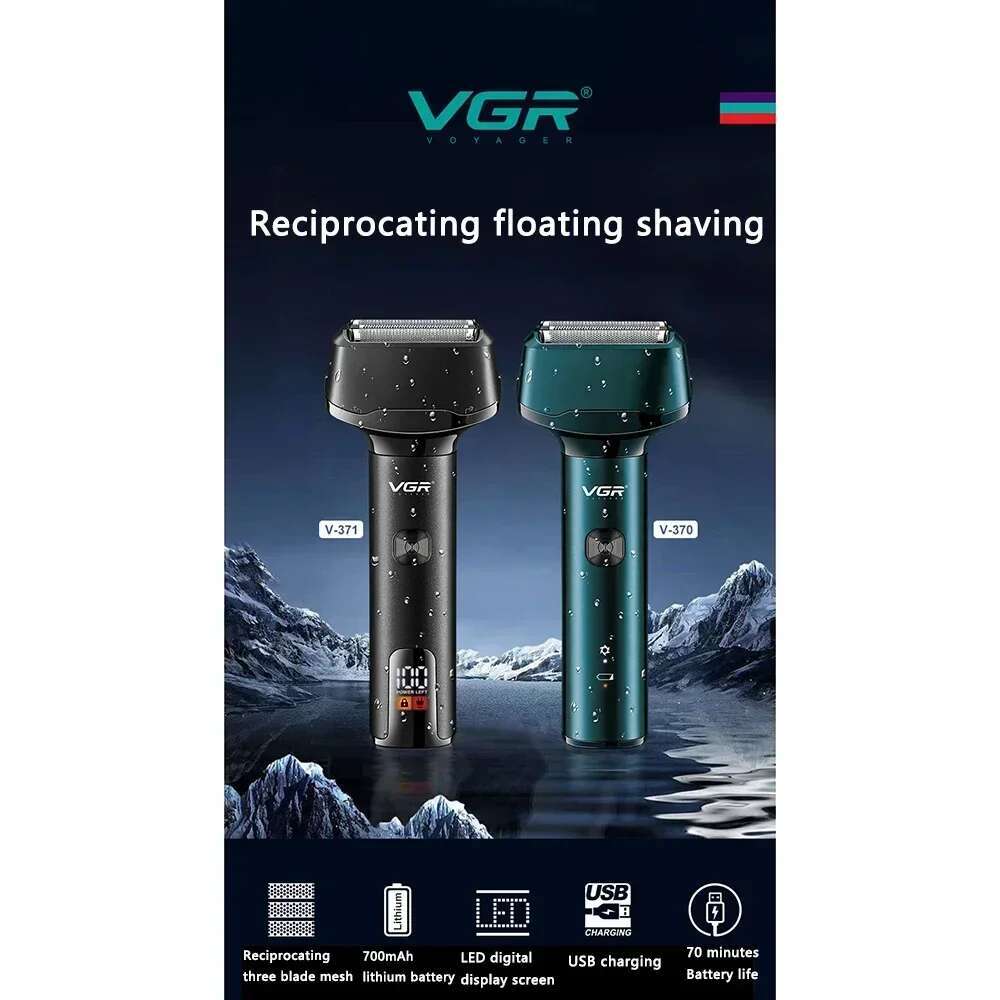 House Shaver with Pop-up Beard Trimmer Men's Electric Shavers and Razors