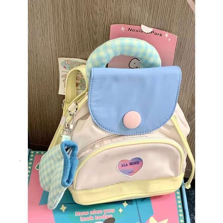 Summer button cute book mini bag shoulder small backpack for women