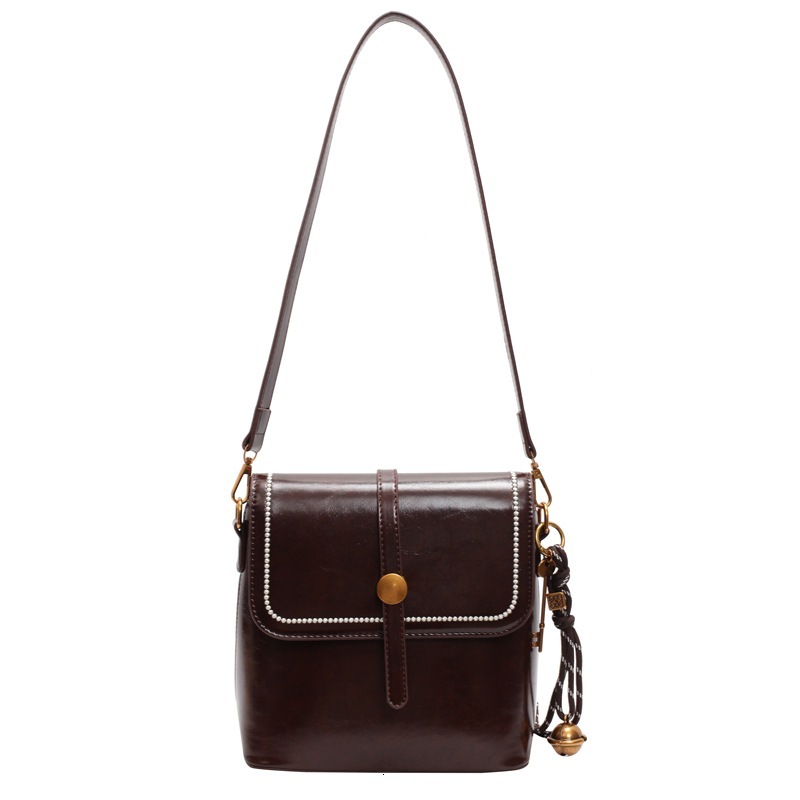 Bag Bag For Women 2025 New Trendy Mobile Phone Fashionable And Versatile, Student Covered Women's Bag, Single Shoulder Crossbody Bucket Bag