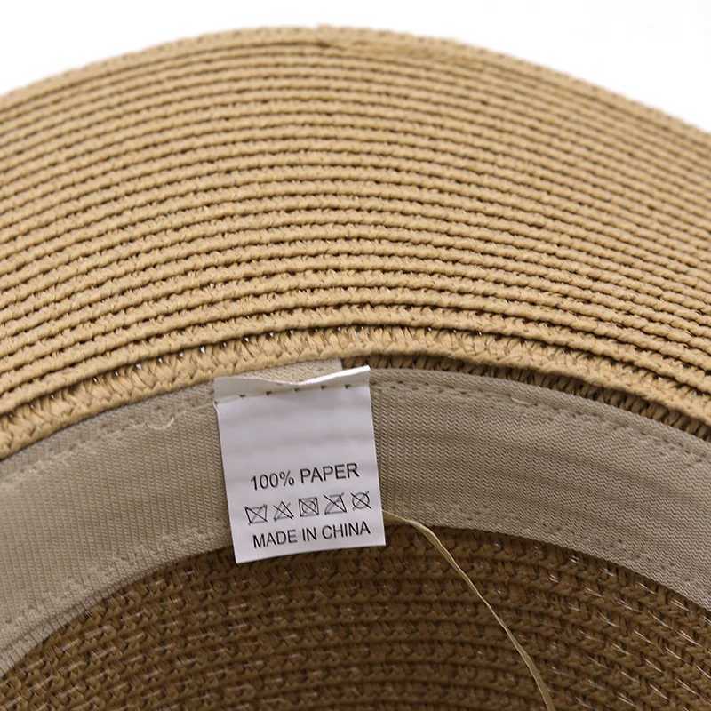 10.5CM Brim large straw hat suitable for Wenmen Jazz Fes cooling sun hat summer breathable elegant womens party hat complete set X250109