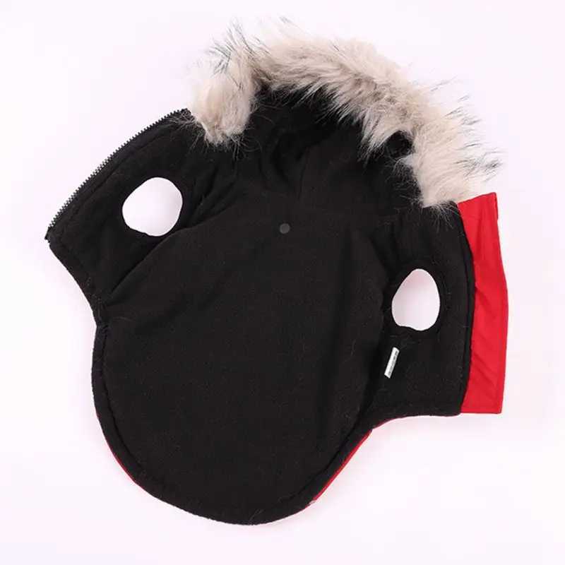 Winter Pet Dog Jacket With Harness Warm Dog Clothes Waterproof Hooded Coat for Small Medium Dogs Chihuahua French Bulldog OutfitXJ250109