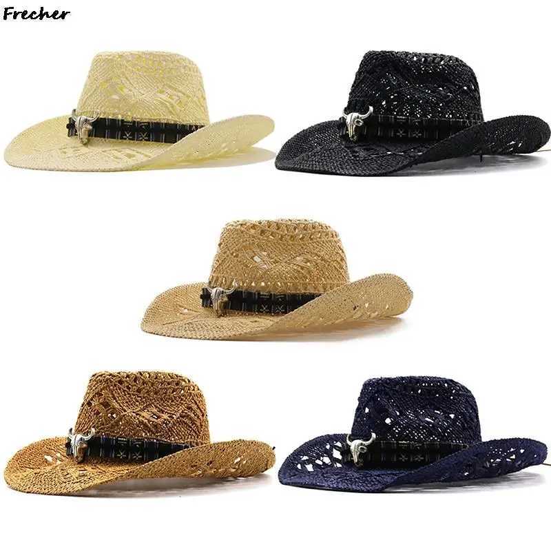 Farm Grassland Panama Hat Gentleman Jazz Hat Retro Western Knight Hat Mens Beach Hat Riding Sbrero Cowboy Girl Chapeau X250109