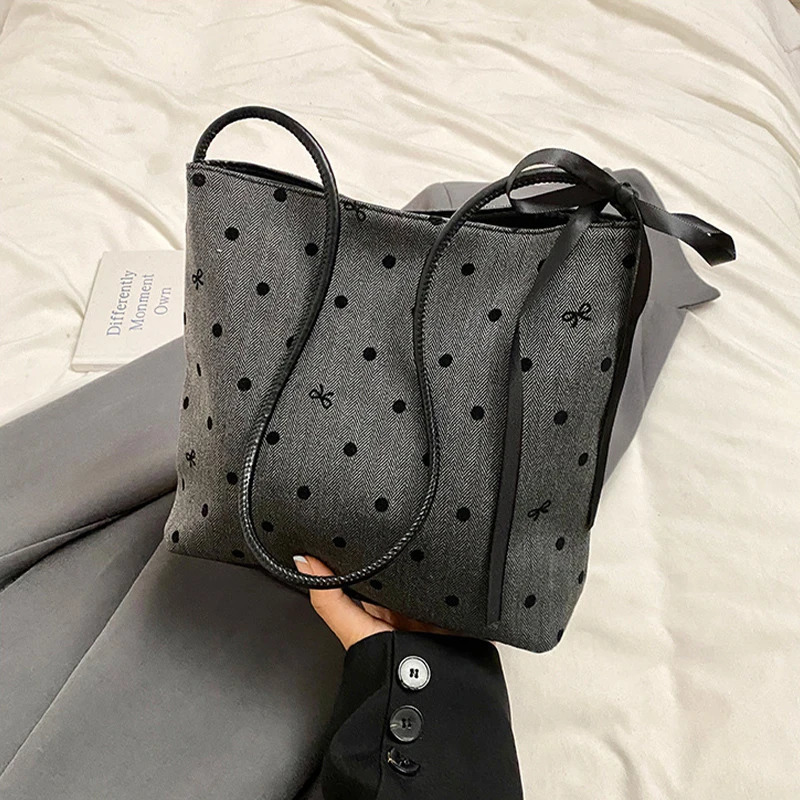 Simple And Fashionable Vintage Retro Casual Printed Bake Shop Bags 250106