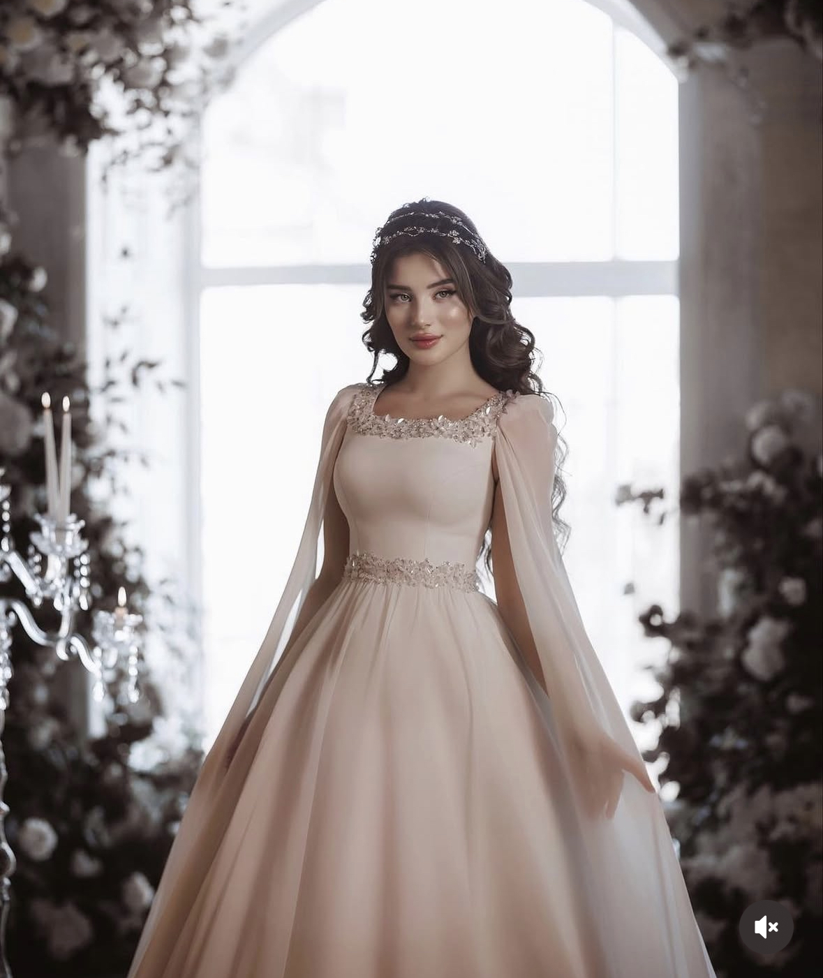 Simple Ivory Chiffon A-Line Wedding Dresses Cape Sleeves Crystals Sequins Beaded Square Neck Sash Elegant Long Bridal Gowns Custom Made 2025
