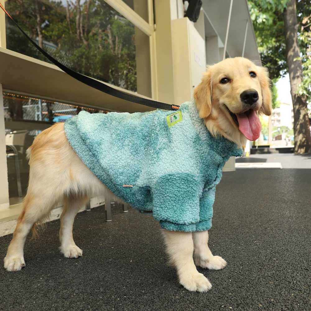 HOOPET 3XL-7XL Winter Thick Big Dog Clothes Lambs Wool Jacket for Medium Large Dogs Windproof Coat Pet AccessoriesXJ250109