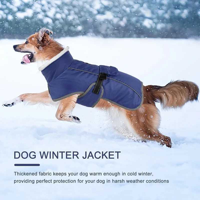Large Dog Jacket Warm Dog Clothes Winter Coat French Bulldog Reflective Dog Cold Weather Coats Pet Snow JacketXJ250109