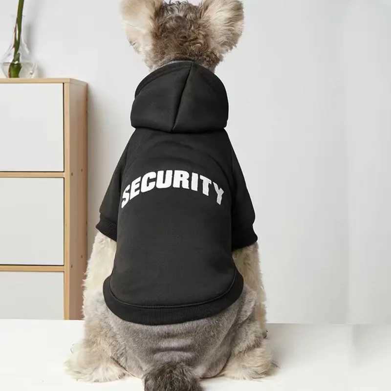 Security Dog Clothes Small Large Dogs Hoodie Coat Chihuahua Dog Sweatshirt French Bulldog Warm Puppy Clothes For Dog XS-9XLXJ250109