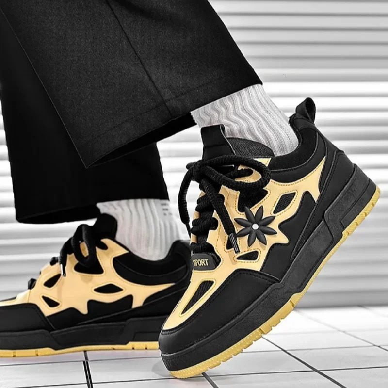 Ddmybear Original Men Sneakers Luxury Leather Casual Fashion Skateboard For Daily Training Shoes Tenis Masculino Chinese Brand
